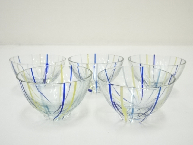 ガラス製　猪口5客